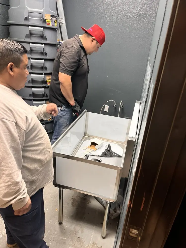 Commercial plumbing and sink installation in East Dennis
